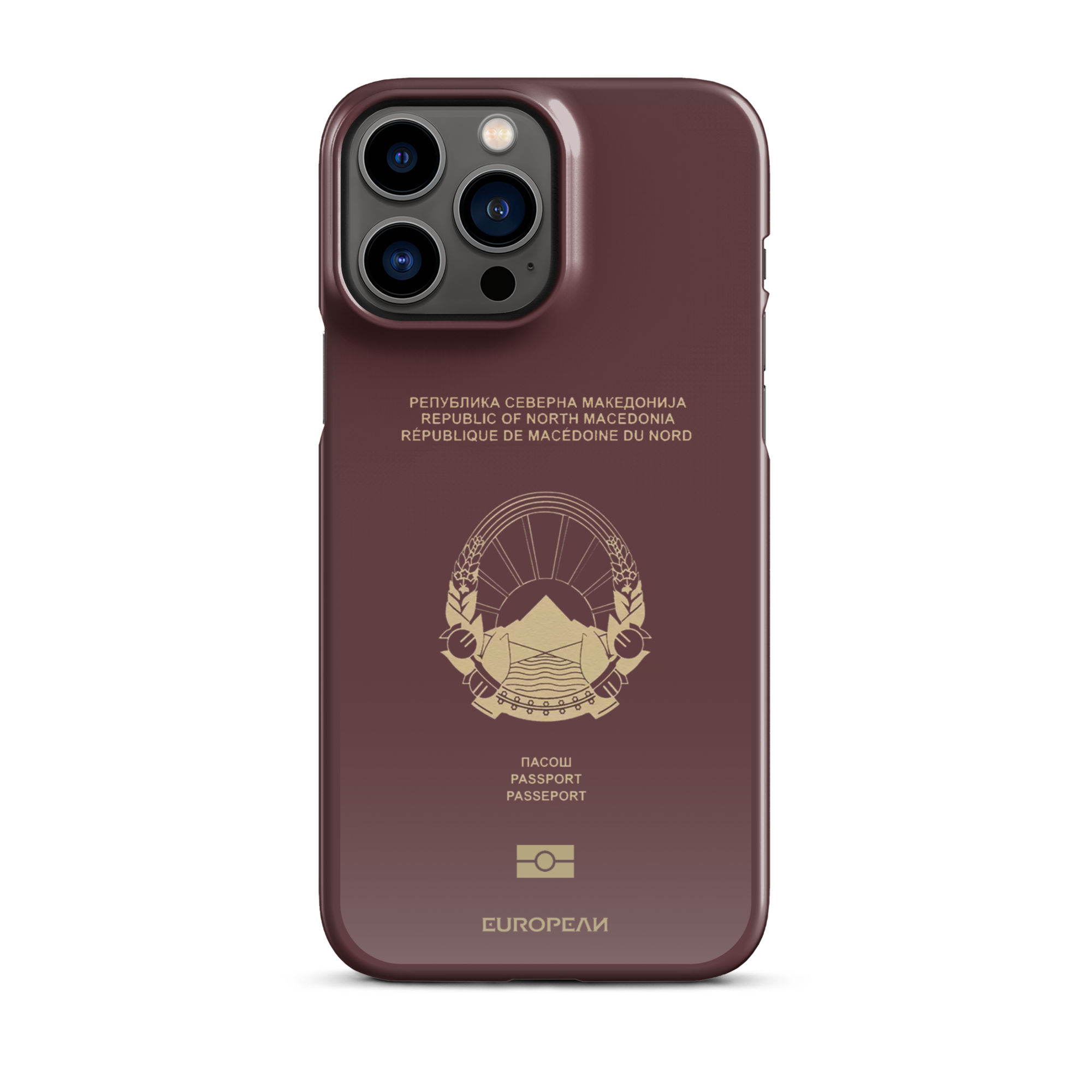 Macedonia Passport iPhone Case